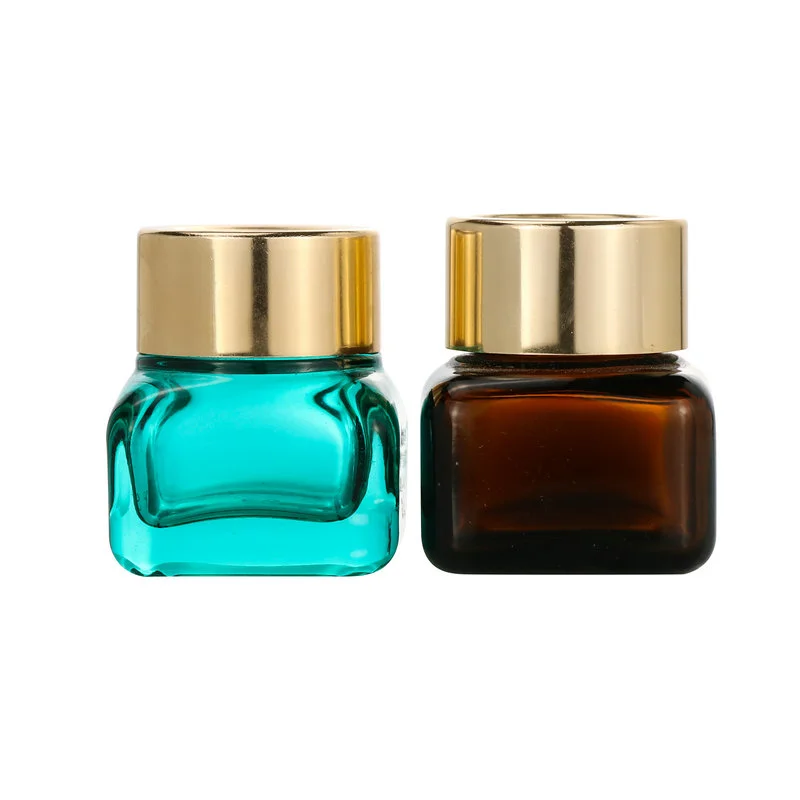 cosmetic packaging containers empty frosted glass face cream jar