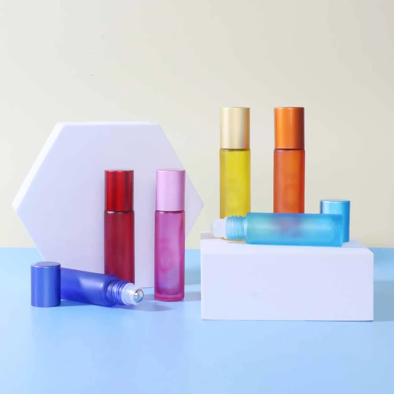 Super promotion glass essential oil roller 10ml clear roll on bottles 