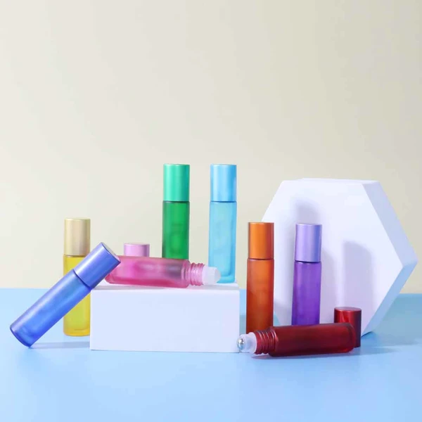 Super promotion glass essential oil roller 10ml clear roll on bottles 