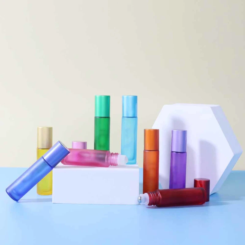 Super promotion glass essential oil roller 10ml clear roll on bottles 