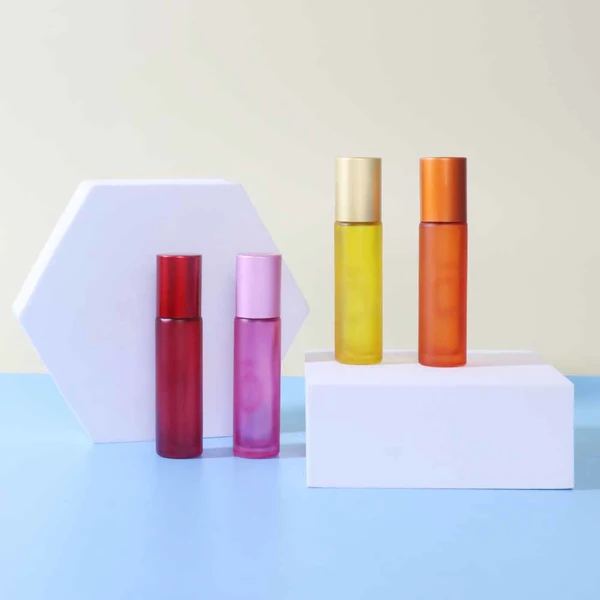  10ml 15ml roll on glass bottle bamboo roller bottle for perfume