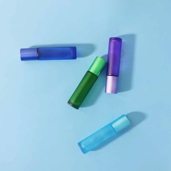 Roll On Bottle Essential Oil Pink Glass Roller Perfume Bottle