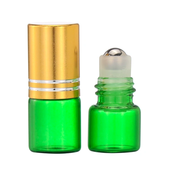 10ml Cylinder perfume roll on bottle with stainless steel roller ball