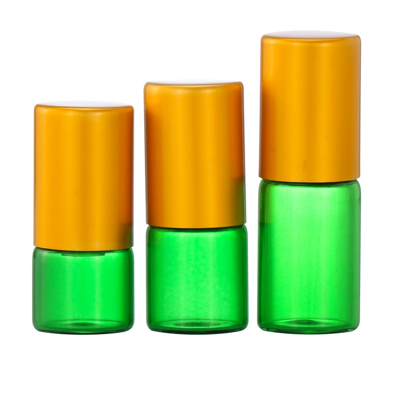 10ml mini square glass roll on bottle steel roller ball perfume bottle