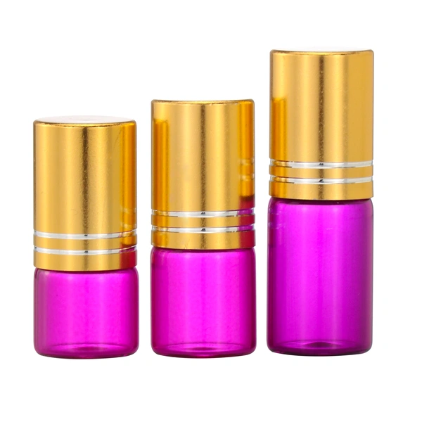 High Quality Amber 10ML Glass Roll On Bottles With Stainless Steel