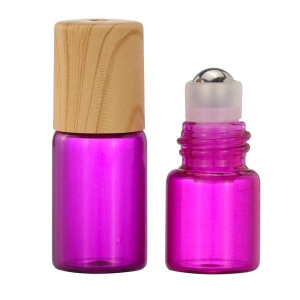 High Quality Amber 10ML Glass Roll On Bottles With Stainless Steel