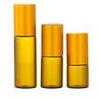 essential oil clear 10ml bamboo roller roll on glass bottle