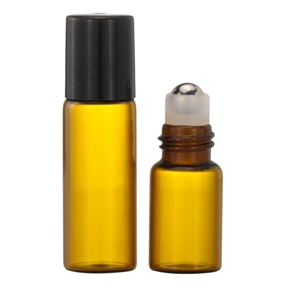 10ml Roll On Bottle Bamboo Cap Roller Ball Glass Bottle
