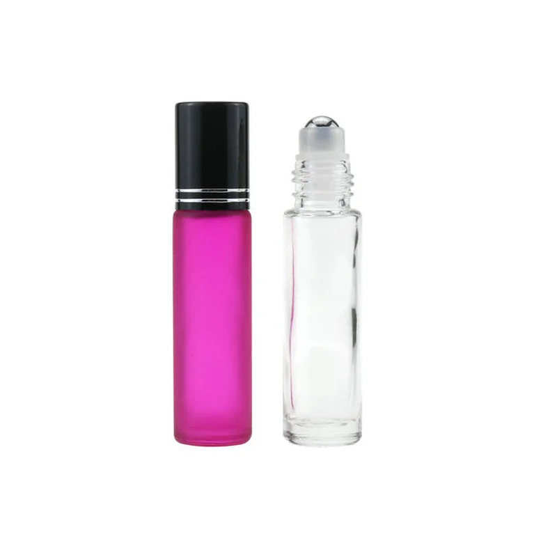 Wholesale Clear Transparent Perfume Glass Roll On Roller Bottle