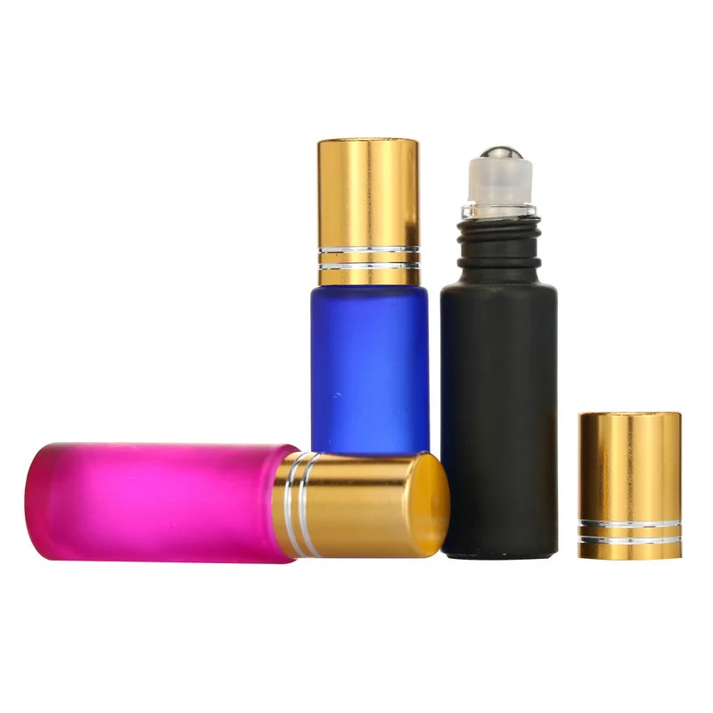 10ml Glass Round Perfume Essential Oil Glass Roll On Bottle