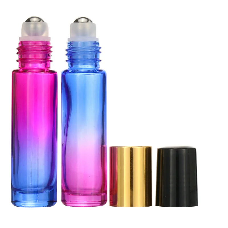 Essential Oil Use 10ml Pink Roll On Glass Roller Bottle