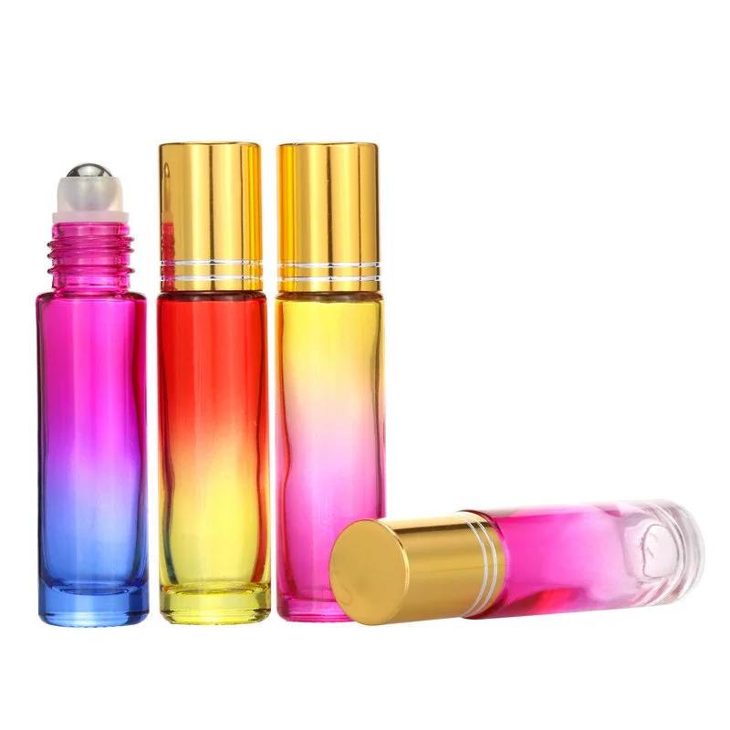 Essential Oil Use 10ml Pink Roll On Glass Roller Bottle