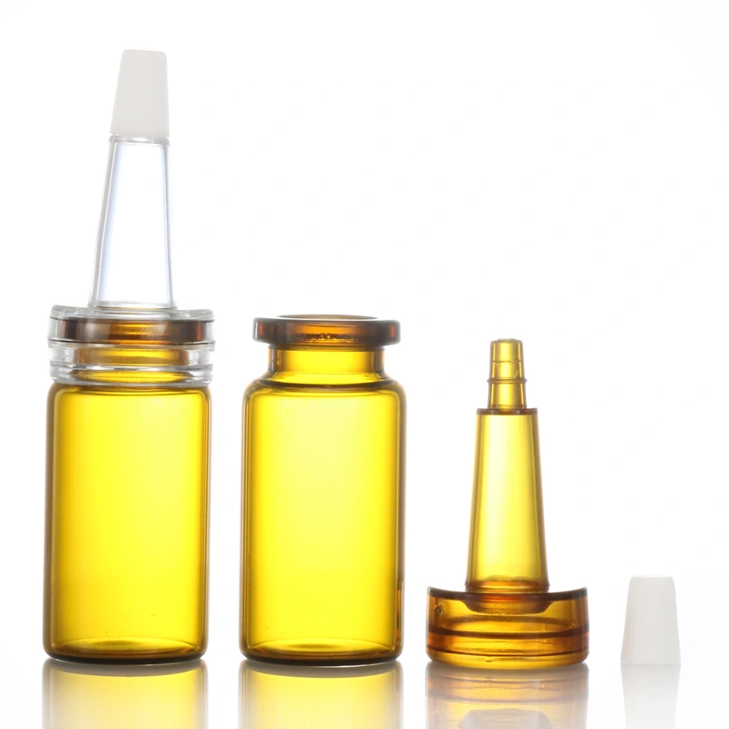 clear round child resistant glass vial small glass tube with screw cap