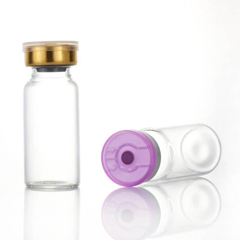 Tubular Borosilicate Glass Vial with Amber or Transparent Color 