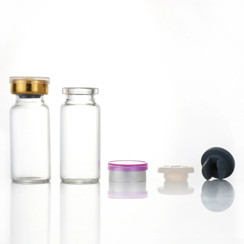 Tubular Borosilicate Glass Vial with Amber or Transparent Color 