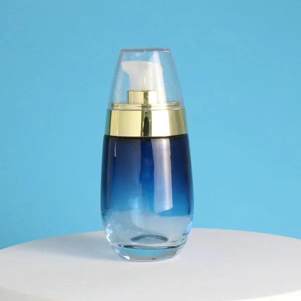 30ml 50ml glass pump bottle and glass jar for cosmetic packaging set