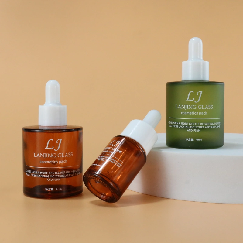 New desgin 30ml thick bottum glass dropper bottle for essence oil 