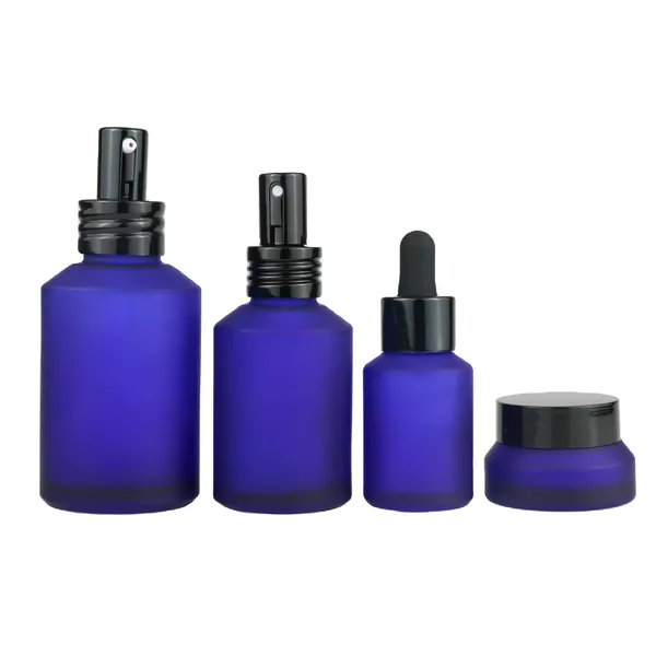  cosmetic packaging container 2oz glass body oil pump spray bottle 