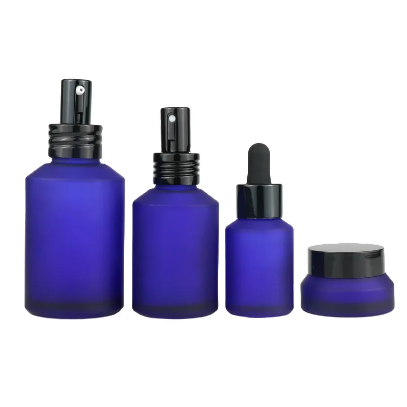  cosmetic packaging container 2oz glass body oil pump spray bottle 