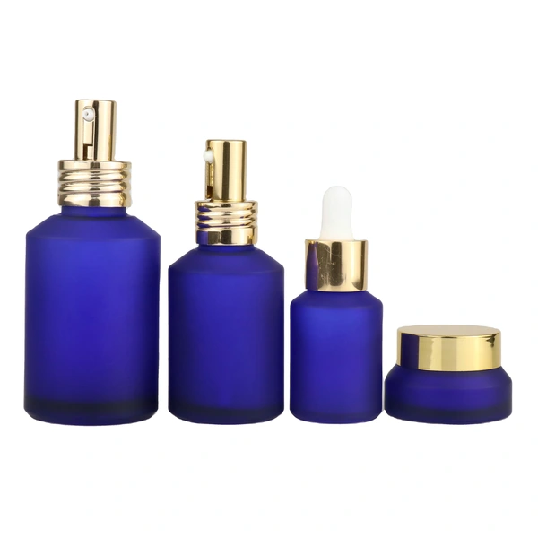  cosmetic packaging container 2oz glass body oil pump spray bottle 