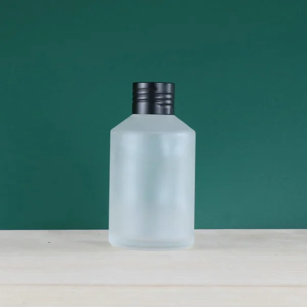 100ml 200ml glass oil pump bottle and jar for cosmetic packaging set