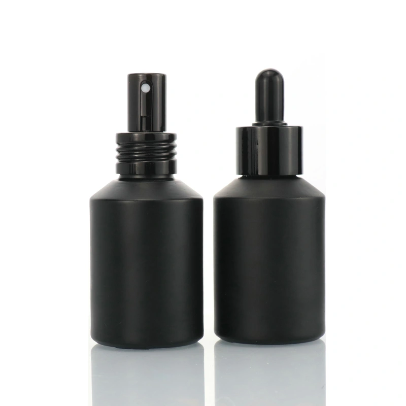 100ml glass bottles and jars frosted pump bottles cosmetic packaging