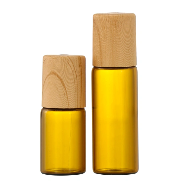 Roll On Glass Roller Bottle With Gemstone Roller Ball 