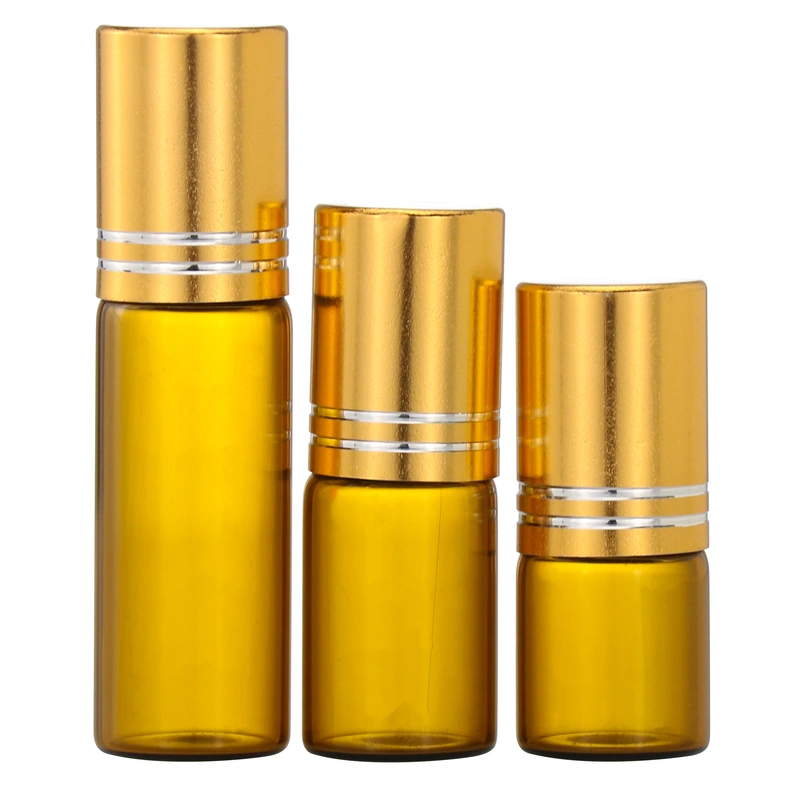 Roll On Glass Roller Bottle With Gemstone Roller Ball 