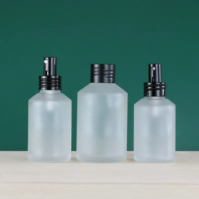 luxury cosmetic containers and packaging spray pump bottle 