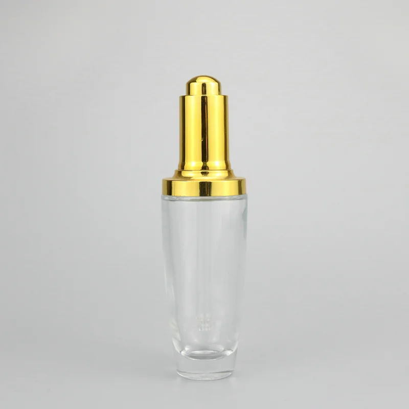 40ml 100ml glass pump bottle and glass jar for cosmetic packaging set