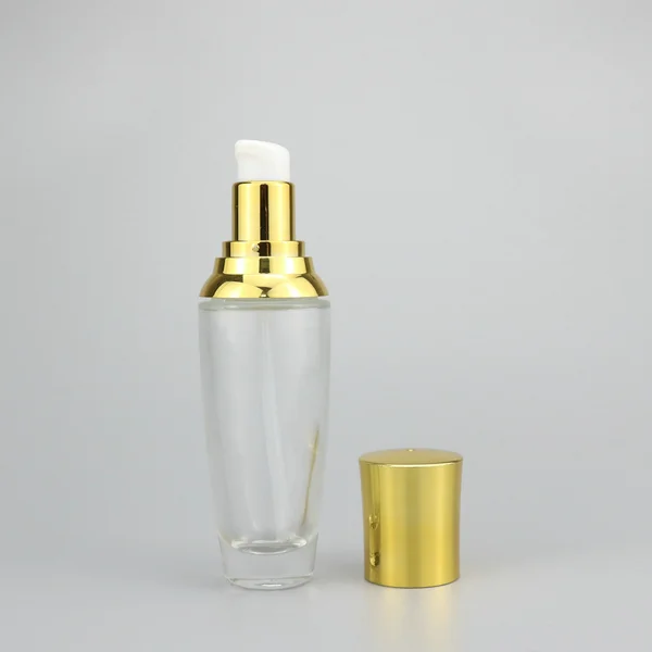 40ml 100ml glass pump bottle and glass jar for cosmetic packaging set