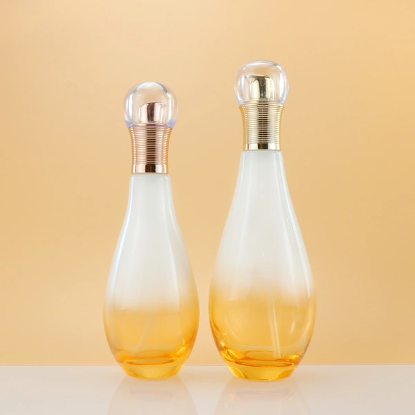 40ml 100ml glass pump bottle and glass jar for cosmetic packaging set