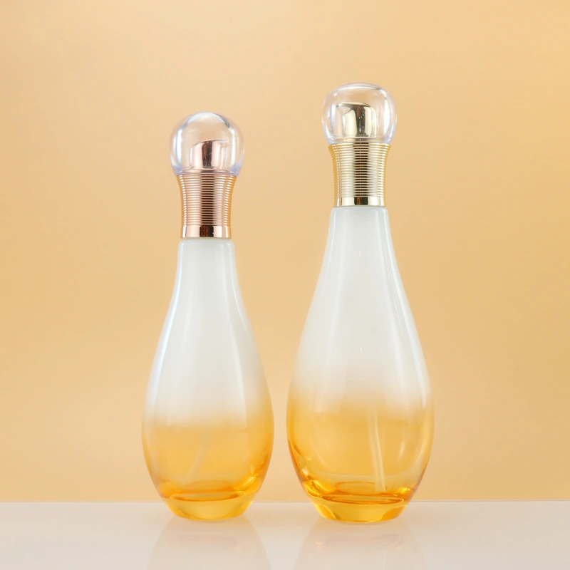 40ml 100ml glass pump bottle and glass jar for cosmetic packaging set