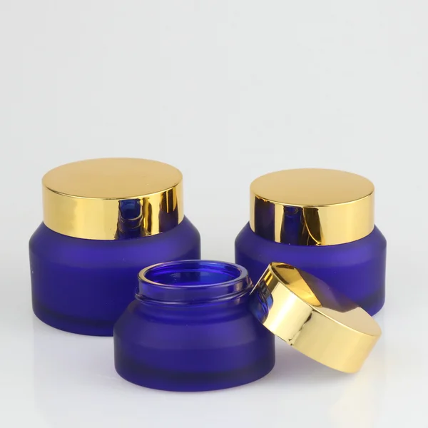 glass cosmetic cream jars with screw cap 30g amber glass container