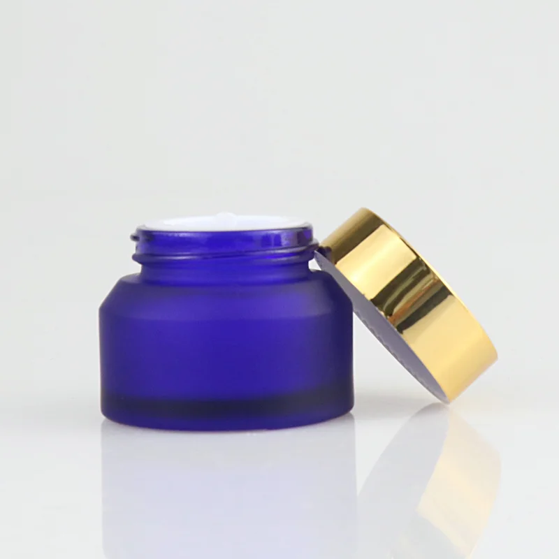 glass cosmetic cream jars with screw cap 30g amber glass container