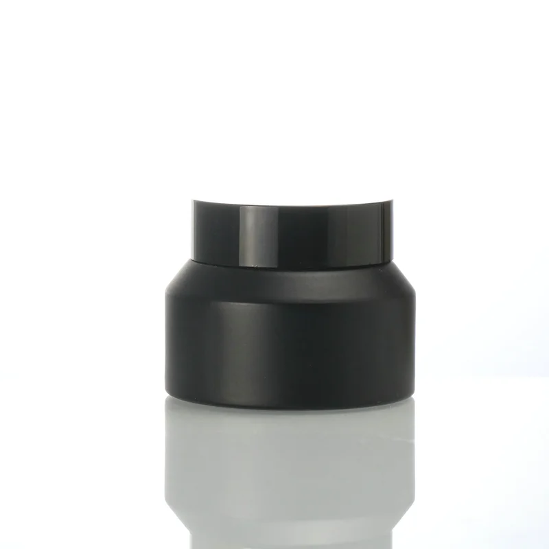 empty cosmetic packaging 50g 100g glass frosted clear face cream jar 