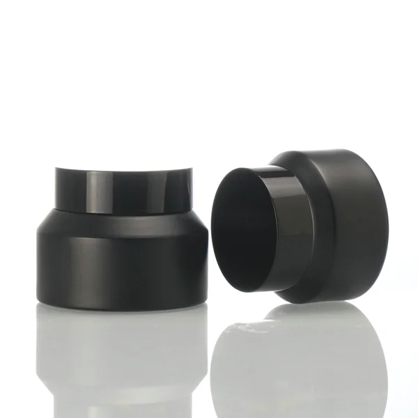 empty cosmetic packaging 50g 100g glass frosted clear face cream jar 