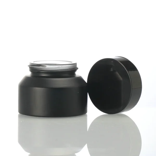 empty cosmetic packaging 50g 100g glass frosted clear face cream jar 