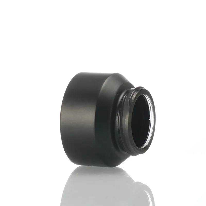 empty cosmetic packaging 50g 100g glass frosted clear face cream jar 