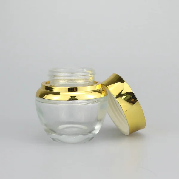 Cosmetic Jar 30g Glass Container Frosted Round Cosmetic Jar 