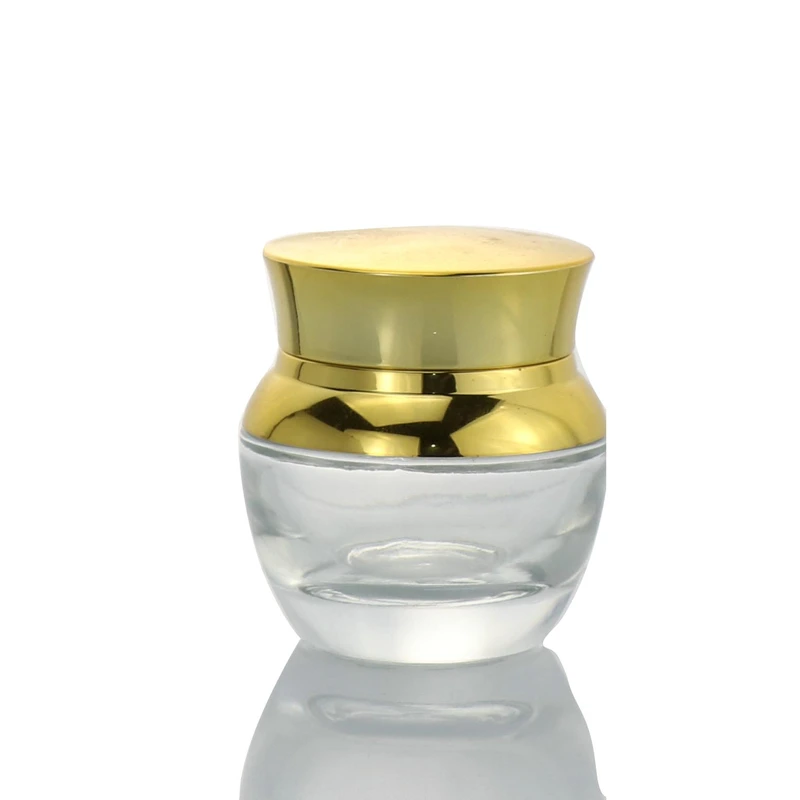Cosmetic Jar 30g Glass Container Frosted Round Cosmetic Jar 