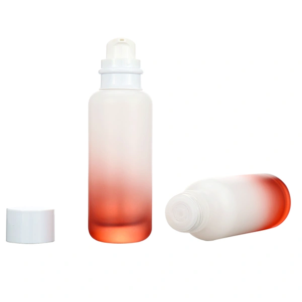 Cosmetic Container 120ml Matte Glass Spray Bottle with White Caps