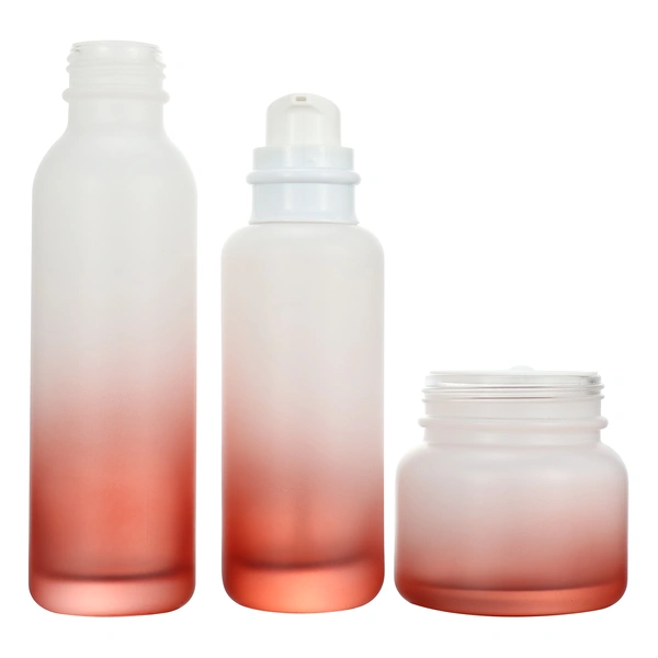 Cosmetic Container 120ml Matte Glass Spray Bottle with White Caps