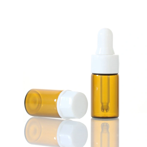 Mini Glass Dropper Bottle Essential Oil Serum Bottle White Pipette