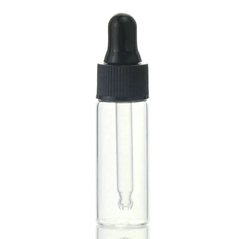 customized 2ml 3ml 5ml 10ml 15ml mini tube glass dropper bottle