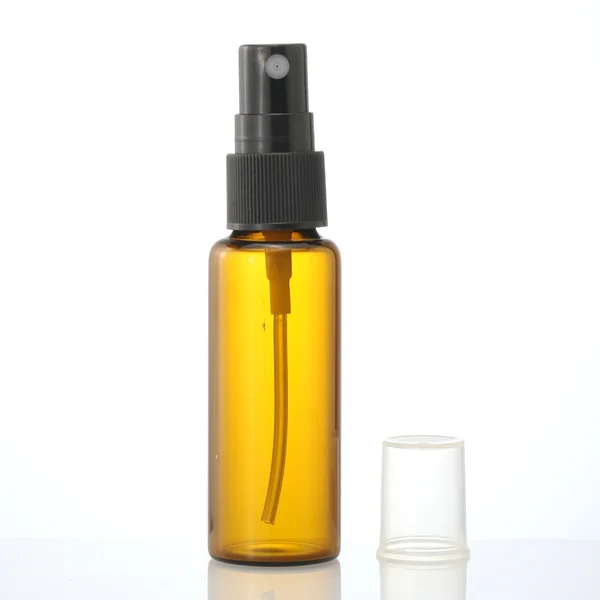 Clear Cylinder Refillable Cosmetics Serum Essential Oil Glass Bottle 