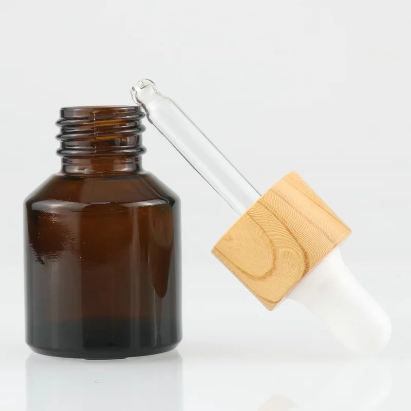 Cosmetic Packaging Clear glass Hair Oil Essential Oil Dropper Bottle 