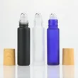 Essential oil perfume 10ml clear roll on bottle with bamboo cap