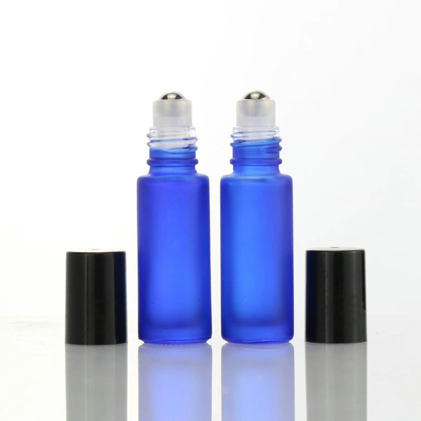  10ml Cosmetic Matte Black Roll On Bottle for Men Perfume oil