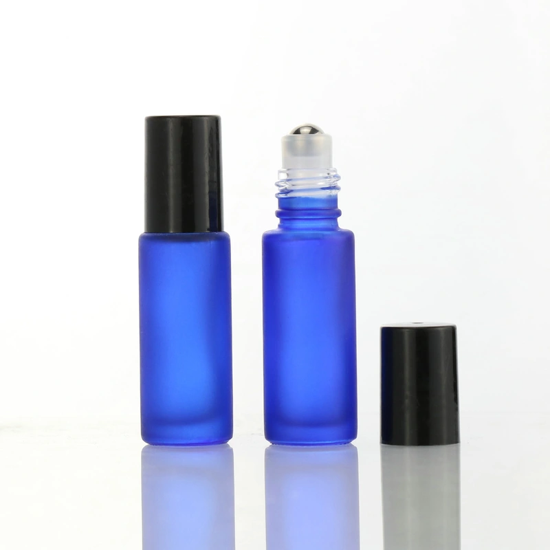  10ml Cosmetic Matte Black Roll On Bottle for Men Perfume oil